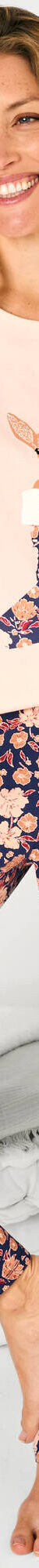 Pyjama imprimé "biche" - pochon assorti offert (pêche) Pyjama imprimé "biche" - pochon assorti offert (pêche)
